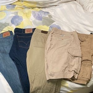Bundle of mens Levi jeans & Polo chinos